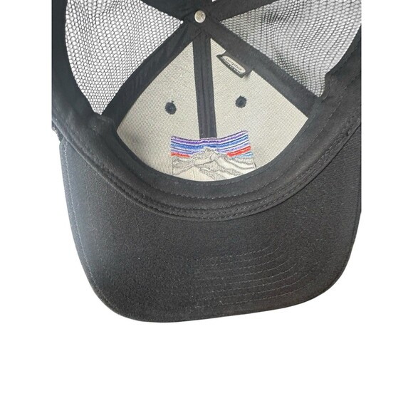 EUC Patagonia Mesh Canvas Patch Mountains Logo Formed Bill netplus Trucker Hat - Picture 13 of 15